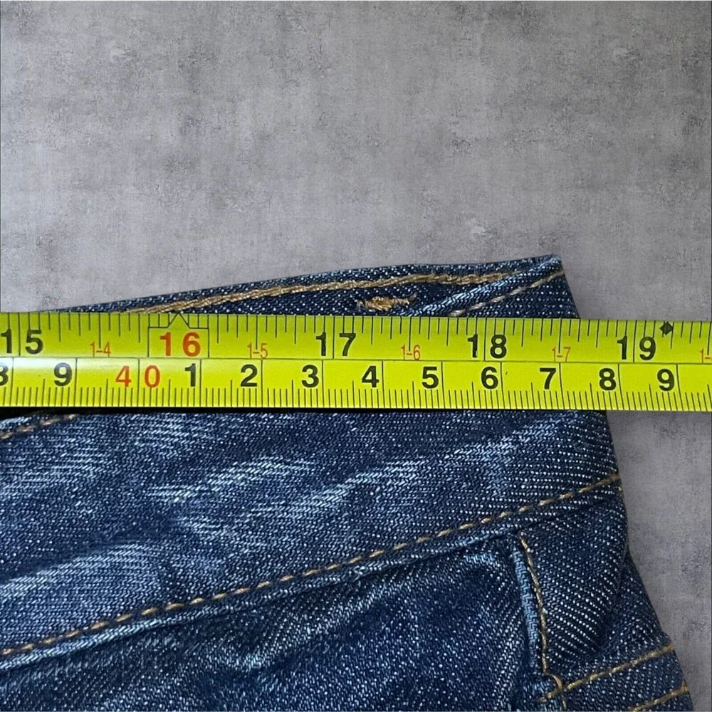 Cult of Individuality Jeans 34x29 Greaser Straight Blue Heritage Selvedge Denim - Picture 14 of 16